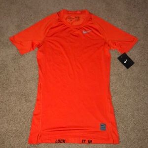 Orange Nike Compression shirt